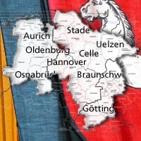 Landkarte Niedersachsen