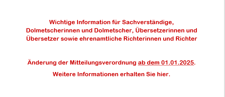 Mitteilungsverordnung
